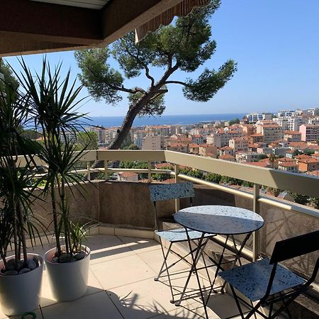 Nice, Grand Studio - Piscine - Terrasse Vue Mer Apartment Exterior foto