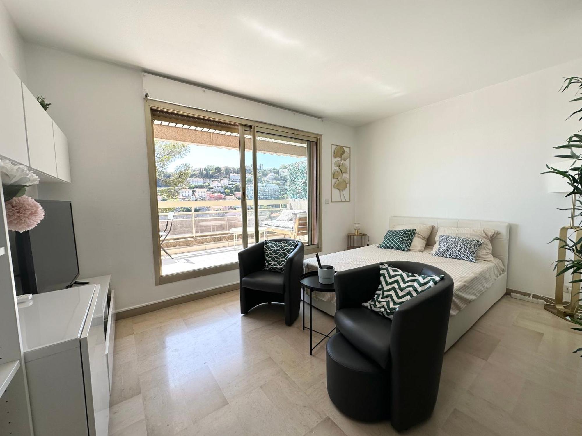 Nice, Grand Studio - Piscine - Terrasse Vue Mer Apartment Exterior foto