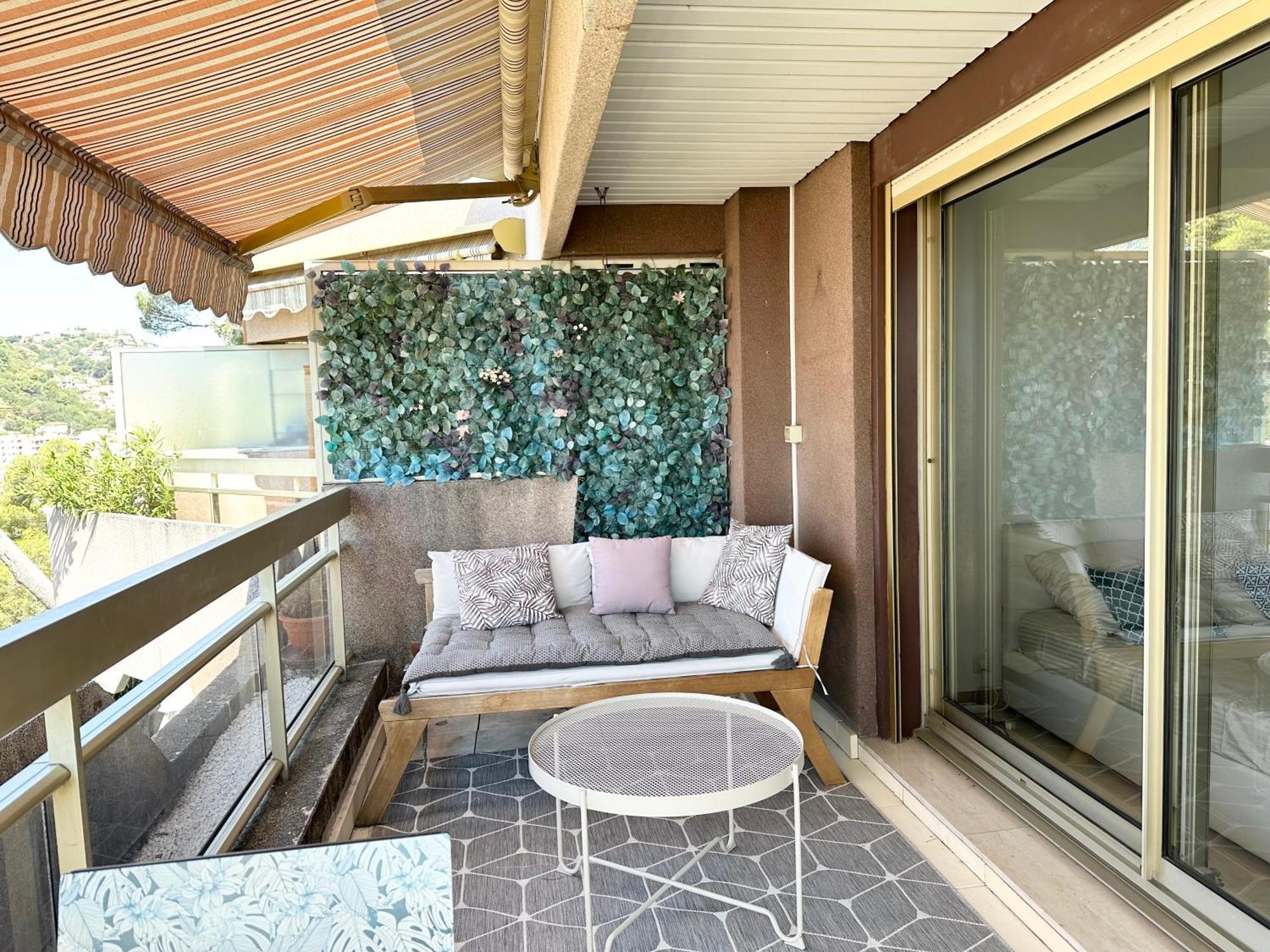 Nice, Grand Studio - Piscine - Terrasse Vue Mer Apartment Exterior foto